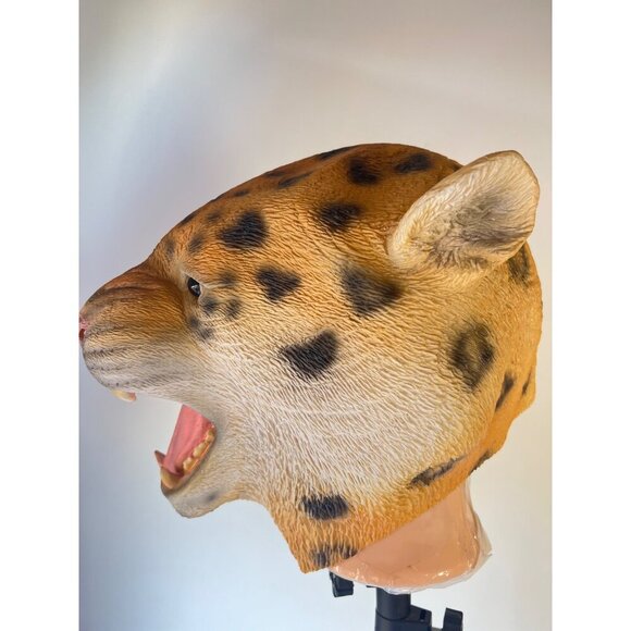 Leopard Mask Animal Latex Mask - Picture 2 of 5